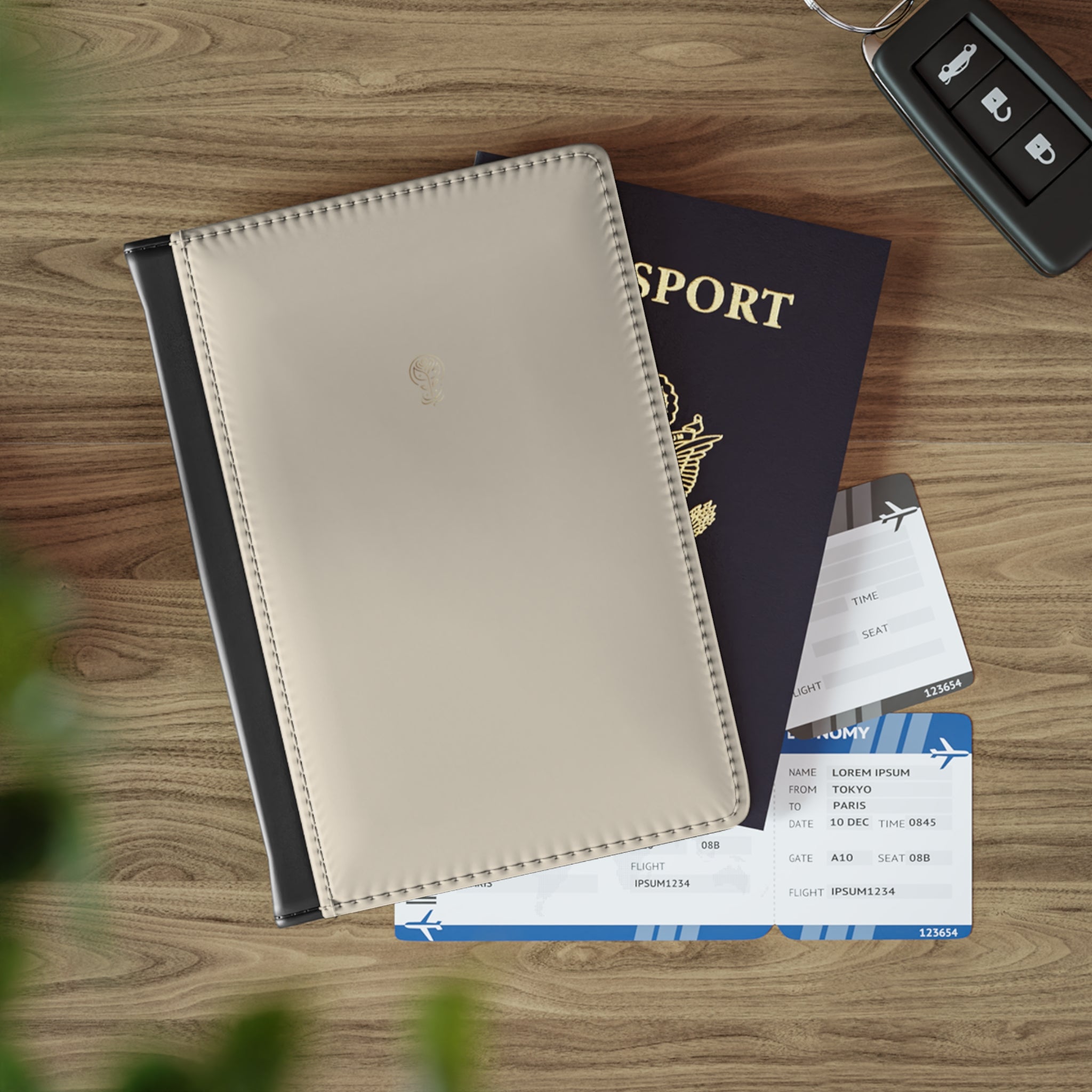 Passport Cover Cashmere Cream