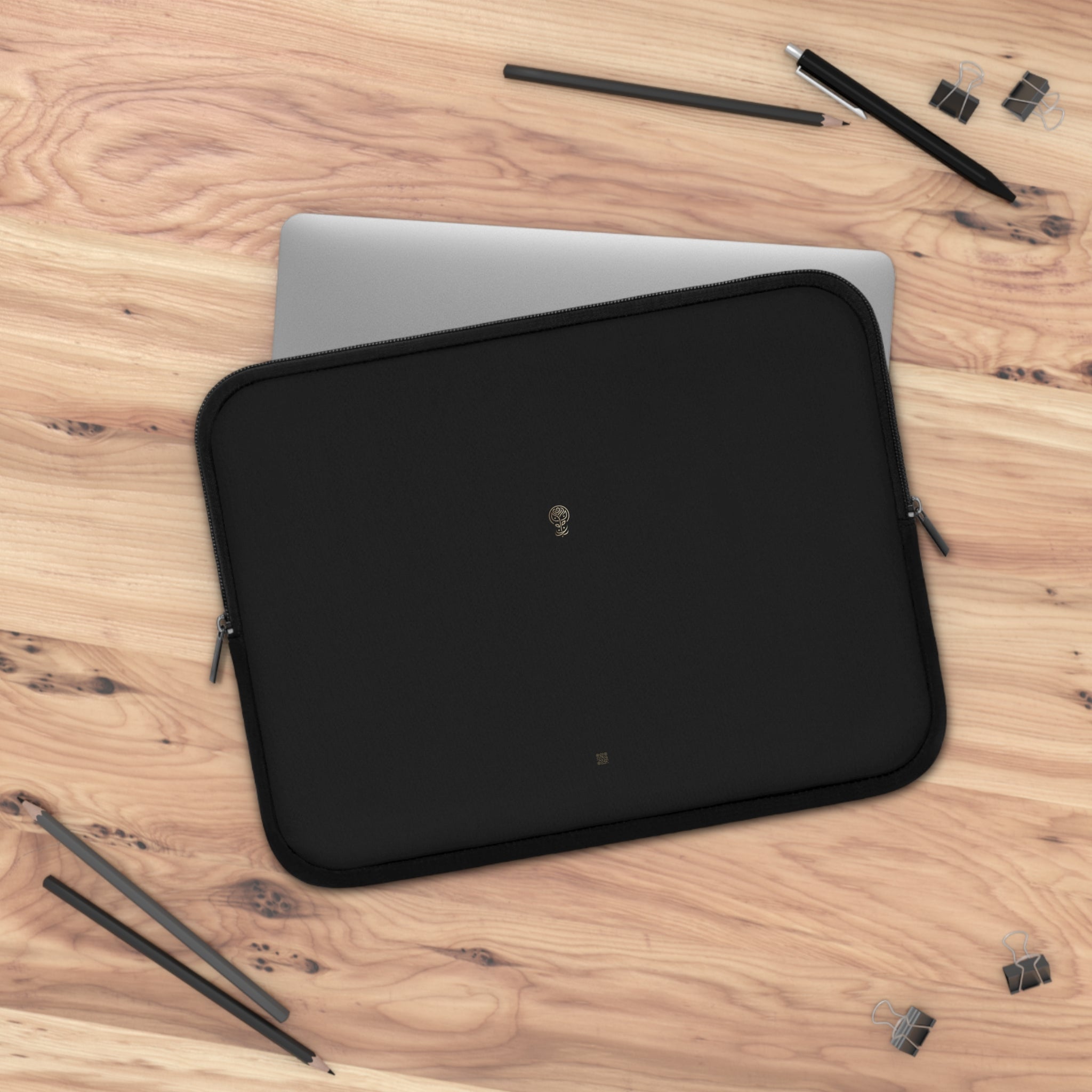 Laptop Sleeve Jet Black Elegance