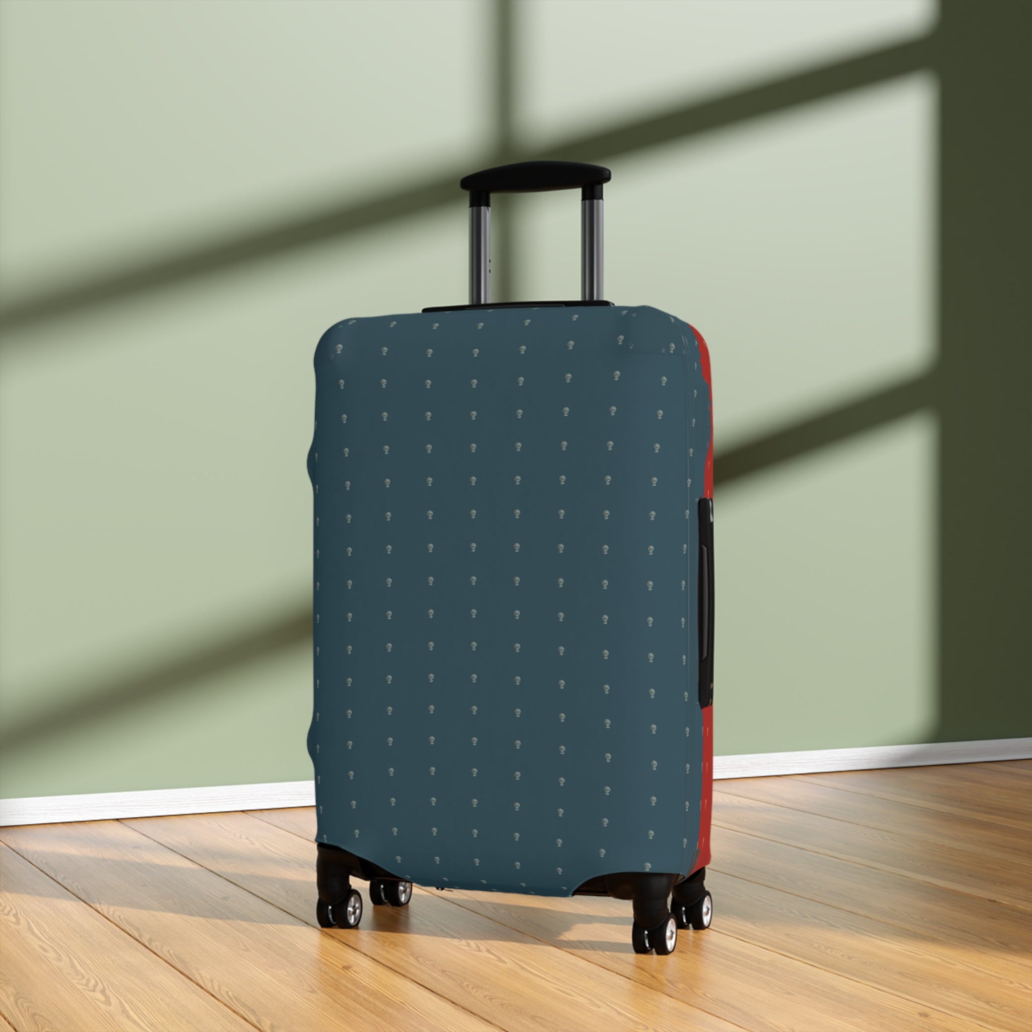 Luggage Cover Majestic Teal Ruby Royale