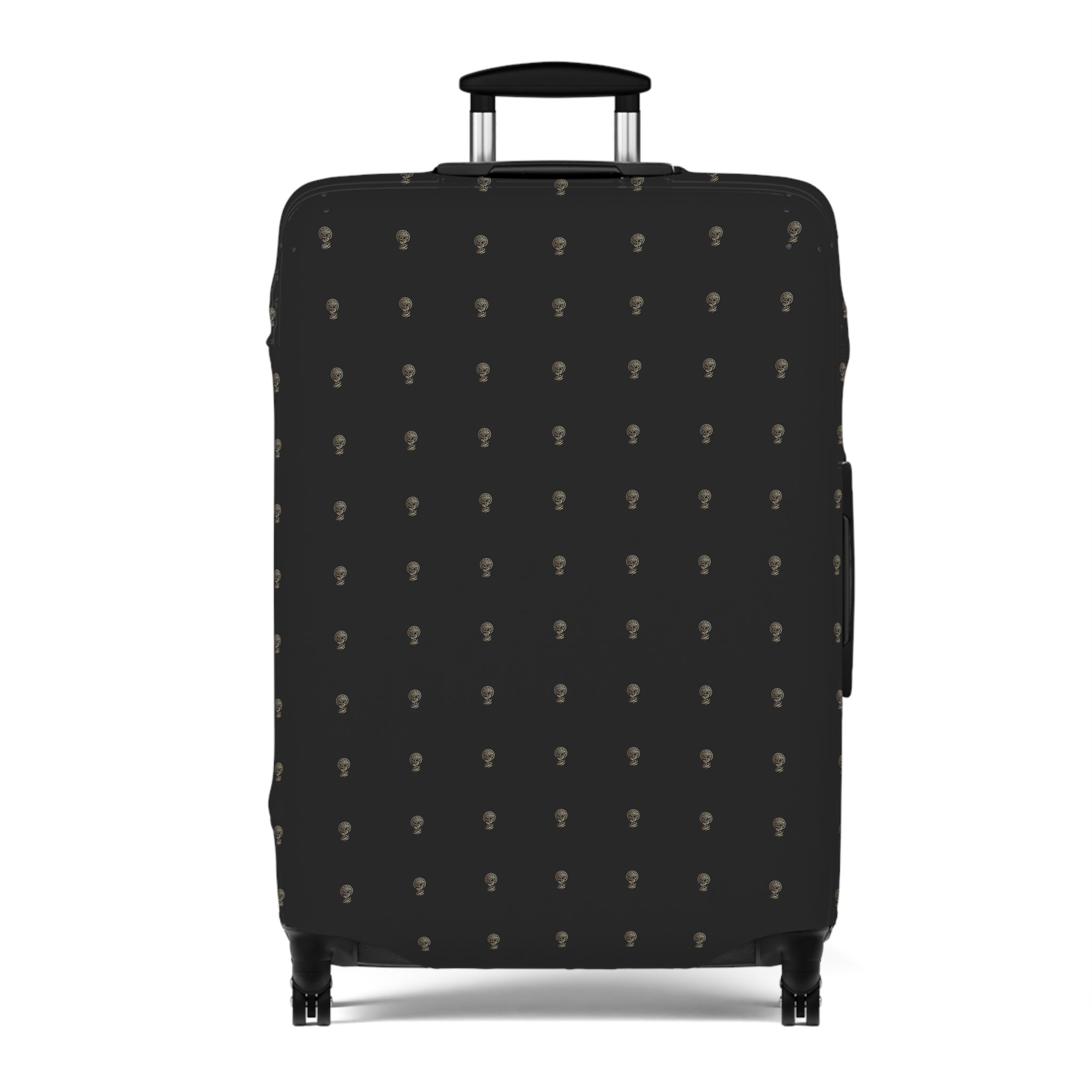 Luggage Cover Jet Black Elegance Ruby Royale