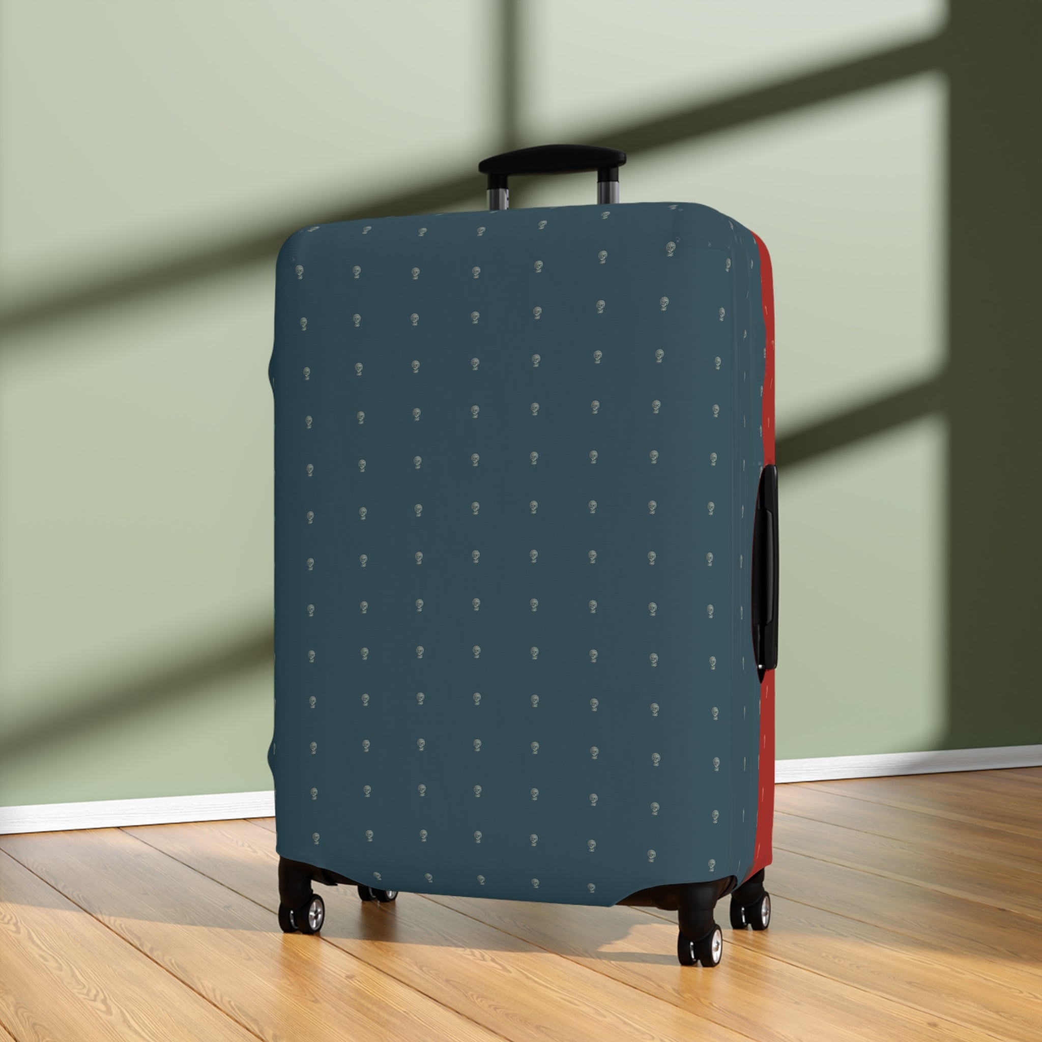 Luggage Cover Majestic Teal Ruby Royale