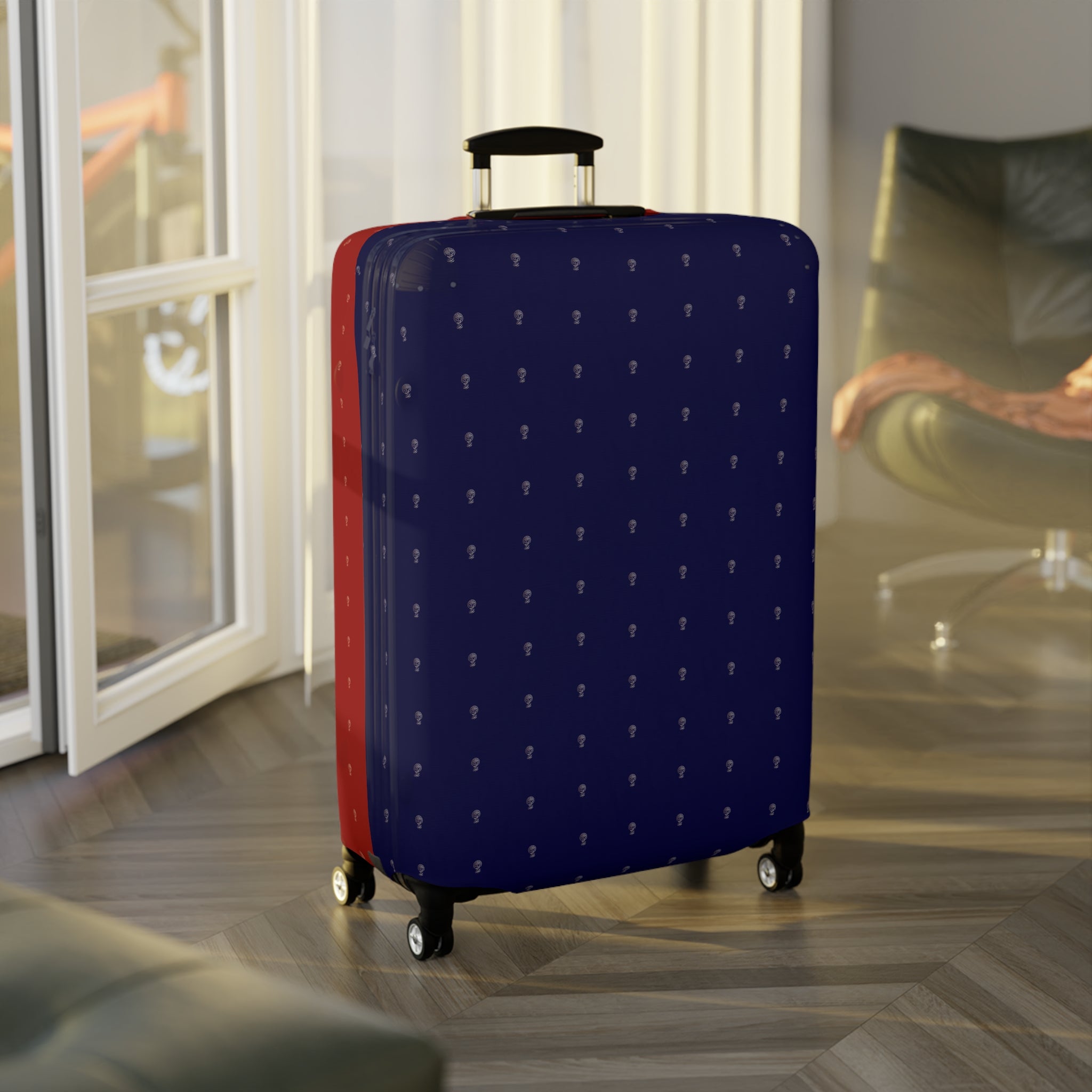 Luggage Cover Midnight Sapphire Ruby Royale