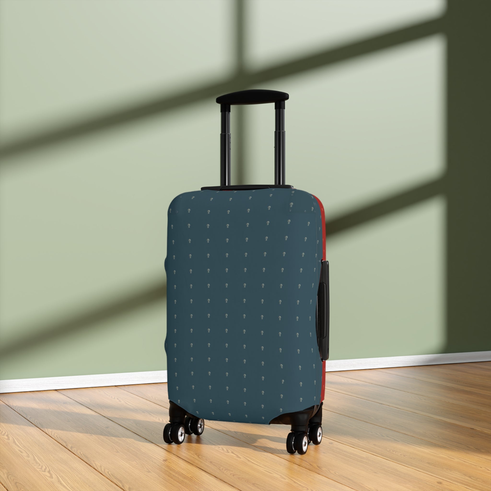 Luggage Cover Majestic Teal Ruby Royale
