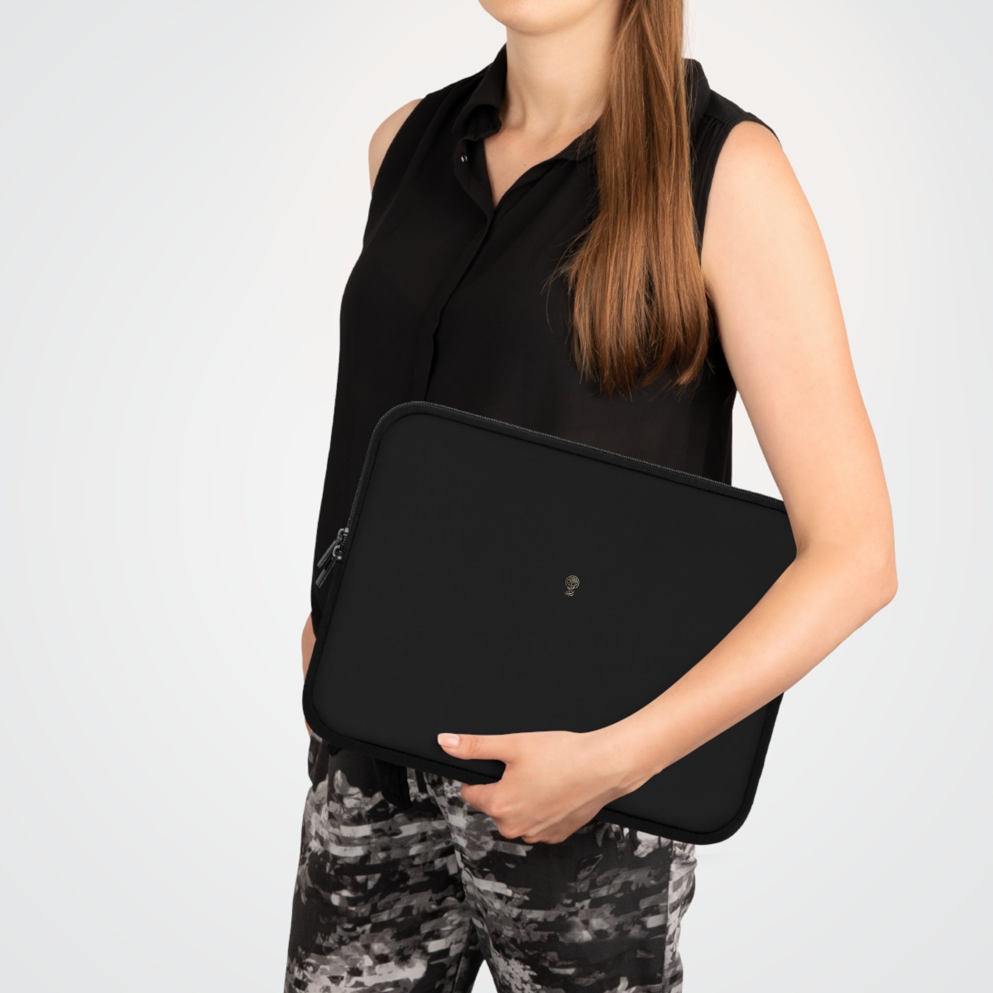 Laptop Sleeve Jet Black Elegance