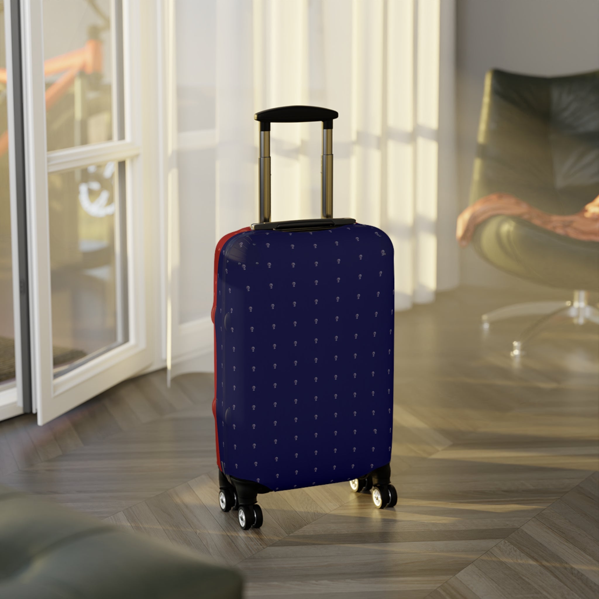 Luggage Cover Midnight Sapphire Ruby Royale
